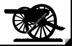Parrott Cannon file .cdr and .dxf free vector download for Laser cut plasma