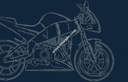 Motocycle Bike Street fighter file .cdr and .dxf free vector download for printers or laser engraving machines