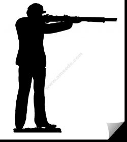 Soldier with Rifle – firing file .cdr and .dxf free vector download for Laser cut plasma