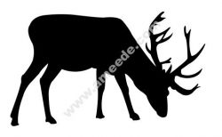 Deer grazing file .cdr and .dxf free vector download for Laser cut plasma
