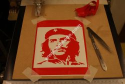Che Guevara file .cdr and .dxf free vector download for printers or laser engraving machines