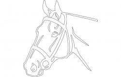Horse Head Detailed Silhouette file cdr and dxf free vector download for printers or laser engraving machines