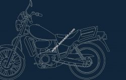 Motorcycle old file .cdr and .dxf free vector download for printers or laser engraving machines