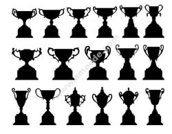 Trophies file .cdr and .dxf free vector download for Laser cut plasma