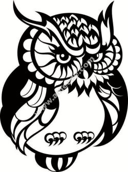 bird owl cat tree twig file .cdr and .dxf free vector download for Laser cut plasma