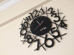 Wall Clock Design file .cdr and .dxf free vector download for Laser cut CNC
