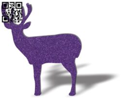 Adult deer CU366 file cdr and dxf free vector download for Laser cut cnc