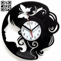Clock Orologio Vinile Donna