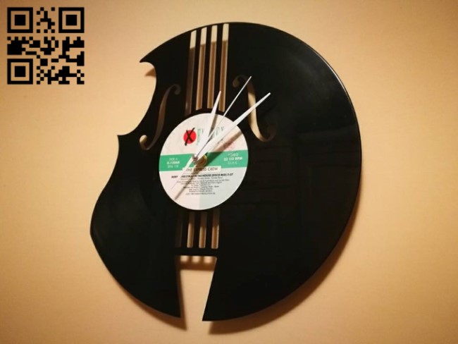 Clock Orologio Vinile Violino