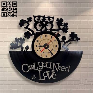 Owl you Need is Love Clock