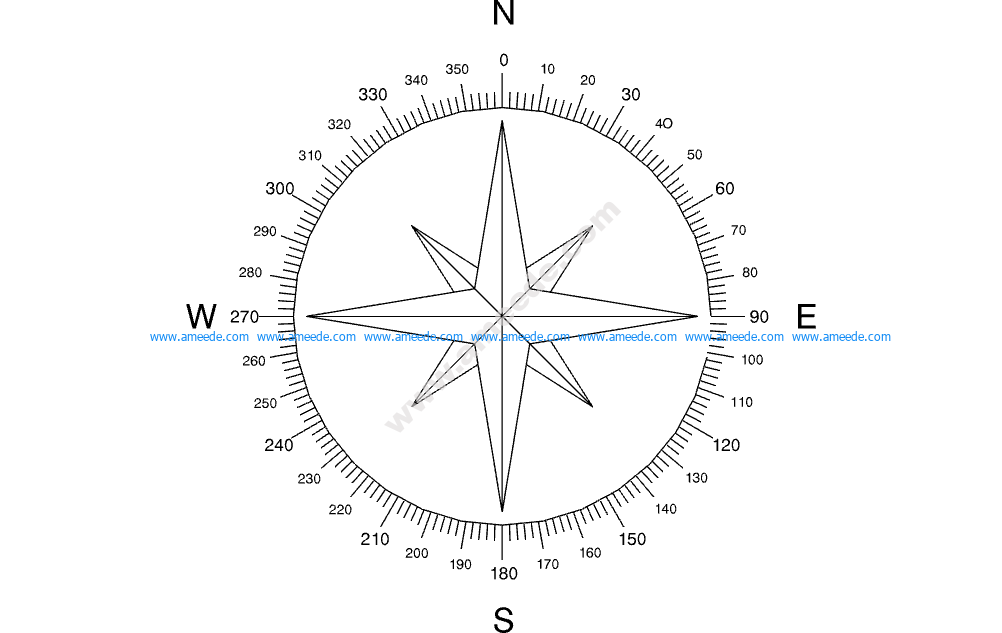 North Arrow Compass