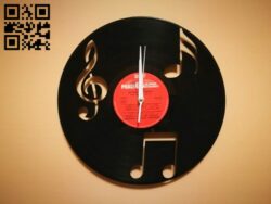 Orologio Vinile Note Musica clock