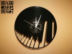 Orologio Vinile Pianoforte Clock