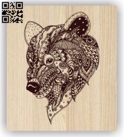Pattern bear head