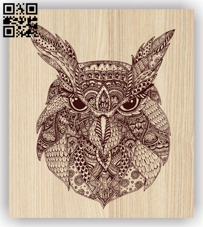 Pattern owl head
