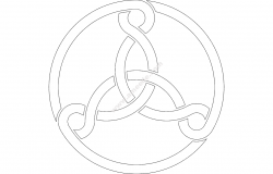 Three Celtic Knots file .cdr and .dxf free vector download for Laser cut plasma