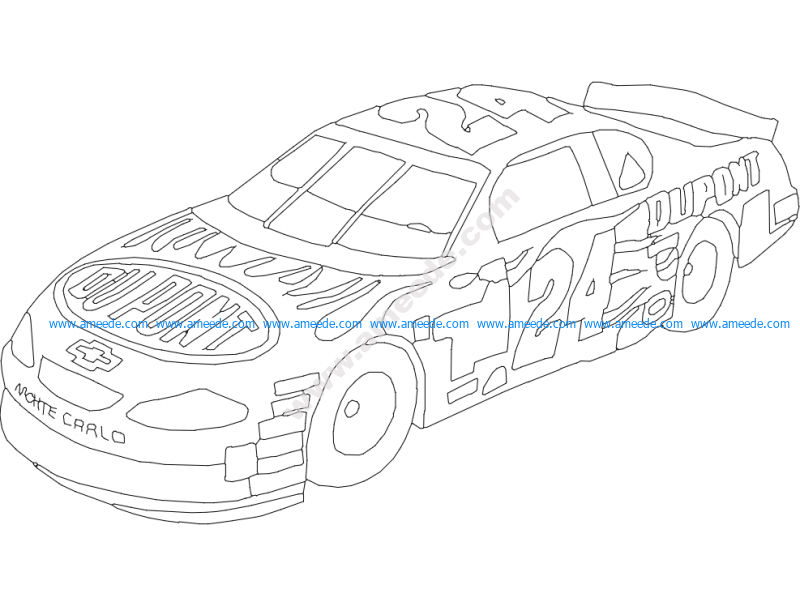 Dupont Chevy 24 Lineart