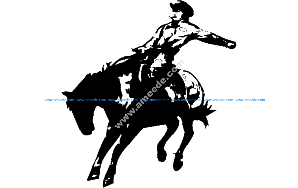 Download Rodeo Silhouette - Download Free Vector