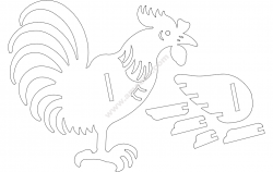 Rooster 3d