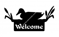 Welcome Sign Duck