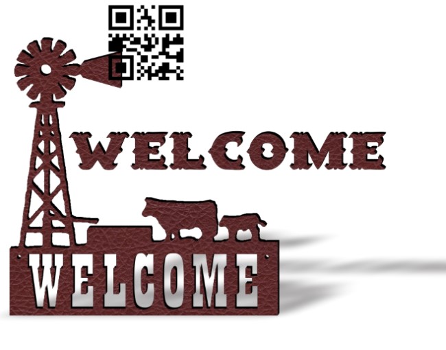 Windmill Welcome Scenery CU0012436 file cdr and dxf free vector download for Laser cut cnc