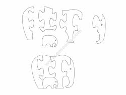 słoń (Elephant Jigsaw Puzzles)