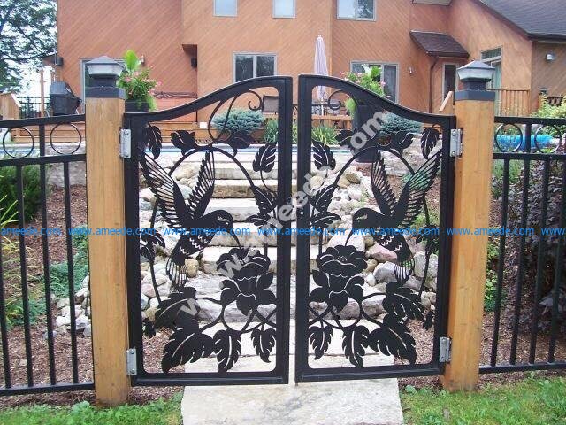 A wonderfully detailed iron gate