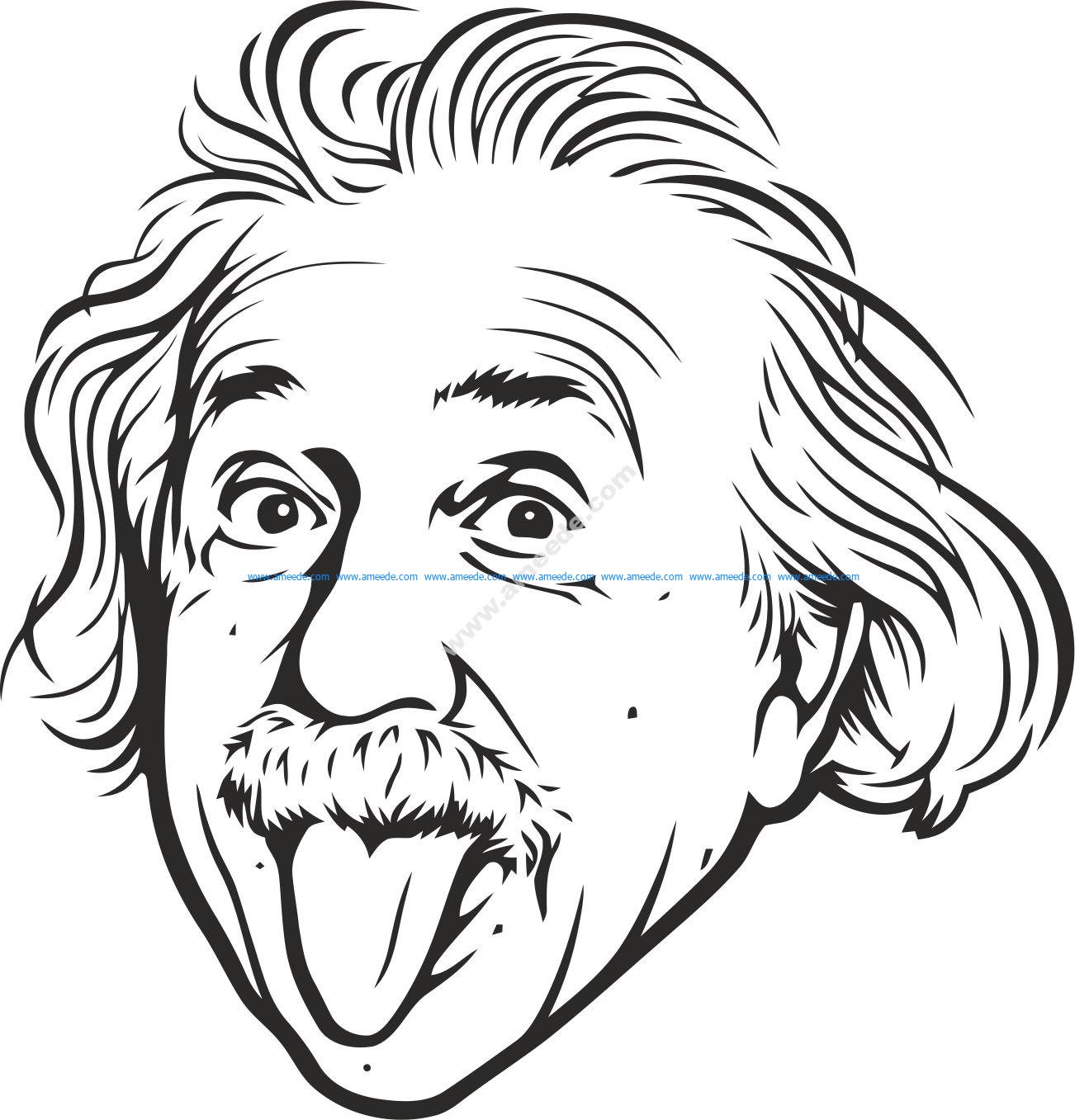 Albert Einstein Vector