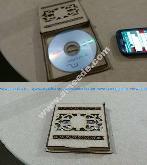 CD cover template Laser cut