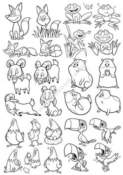 Cartoon Animals Vector Pack