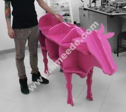 Cow Shaped Storage Shelf 3D Puzzle CNC Laser cut