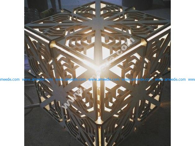 Cube 6mm Wood Lamp