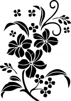 Decorative Floral Ornament Vector Art jpg