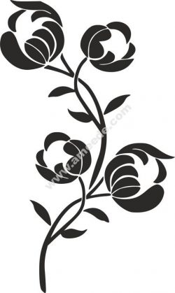 Flower Stencil Siluetas Carving Pattern