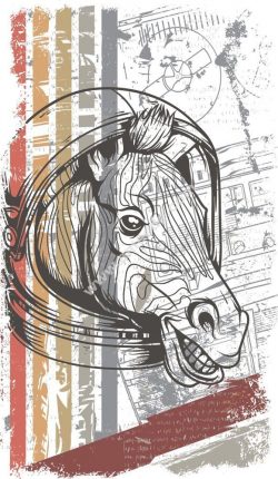 Horse vector T-shirt print