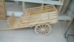 Laser-Cut Carriage Wooden Toy