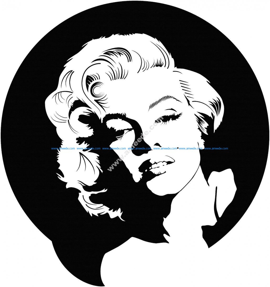 Marilyn Monroe Vector Art