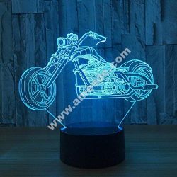 Motorcycle Holographic 3D LED Lamp
