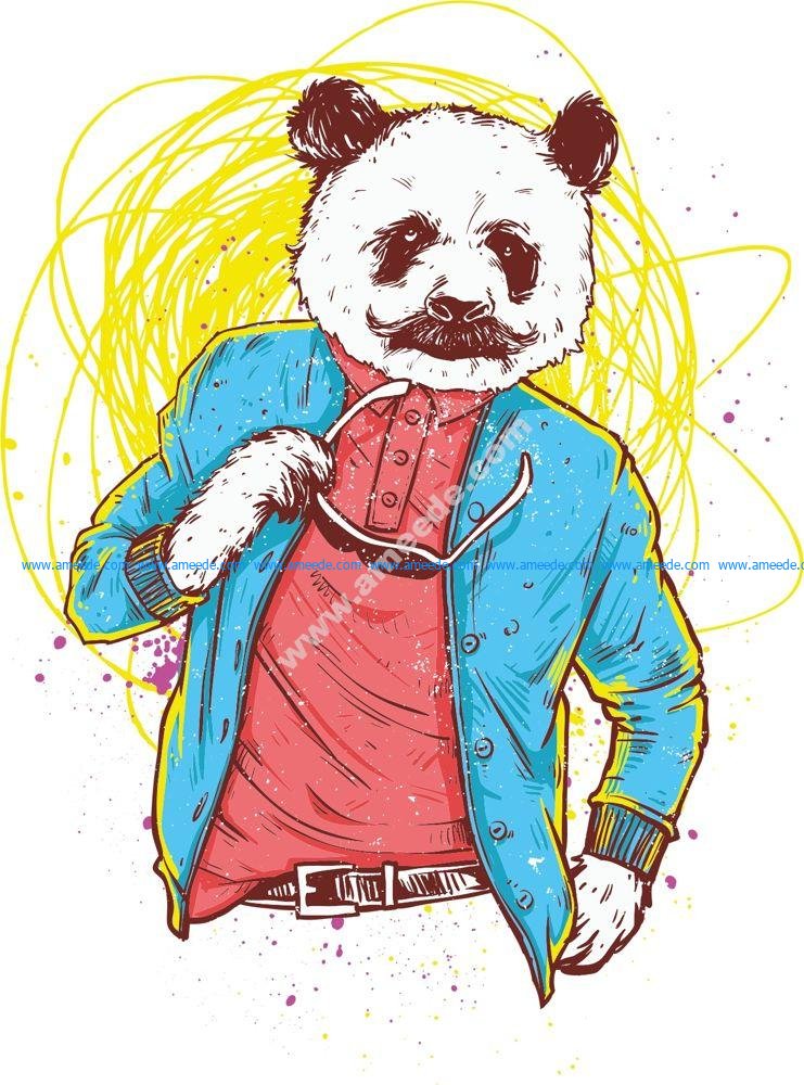 Panda Bear Print