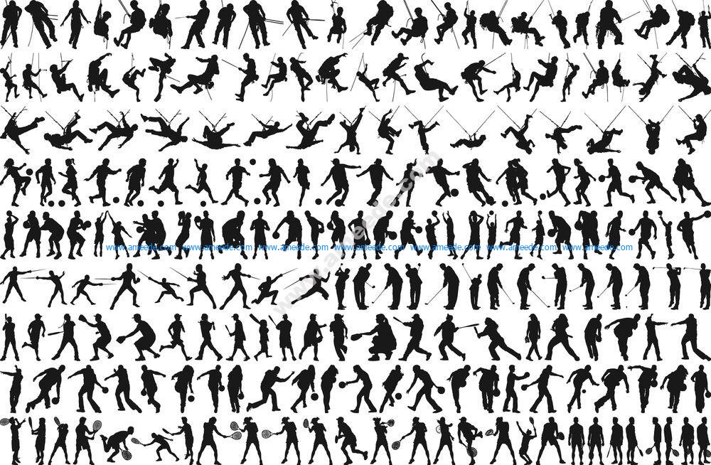 Sports silhouette Vector Pack