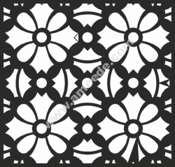 Square Floral Pattern Vector