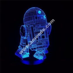 Star Wars R2-D2 Robot 3D LED Night Light