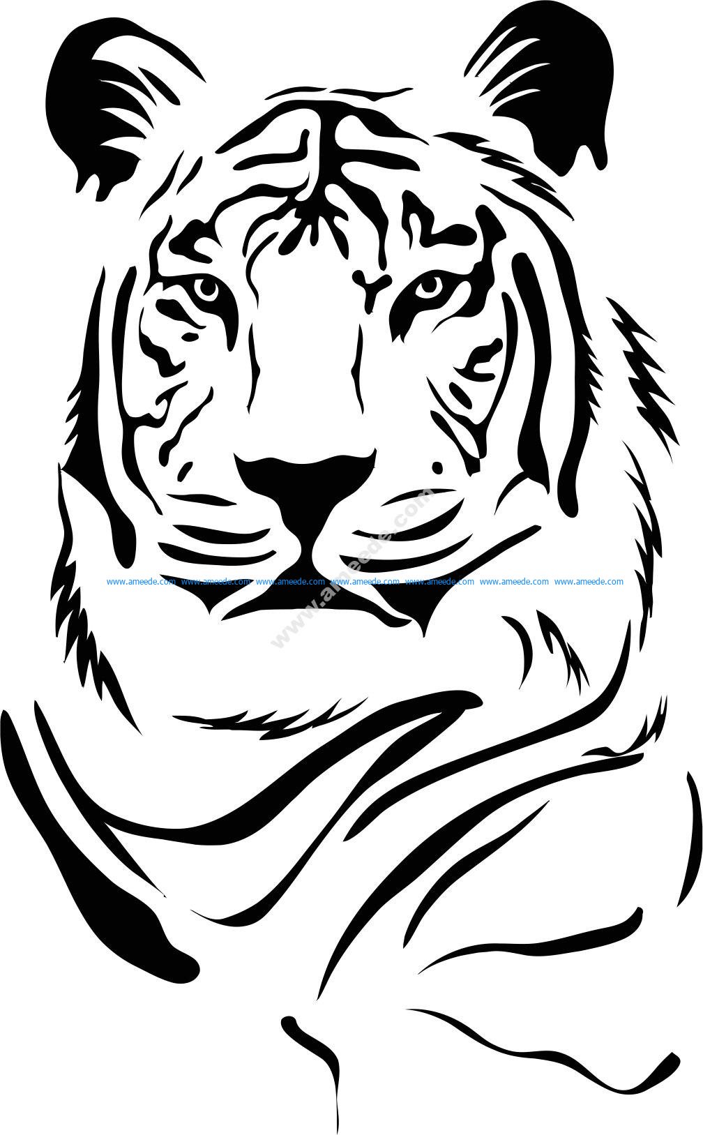 Tiger Stencil
