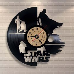 Vinyl Record Clock Star Wars Wall Decor
