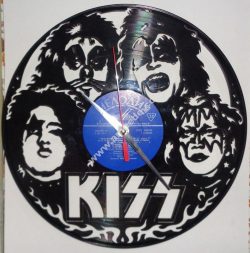 Vinyl Record Wall Clock Kiss