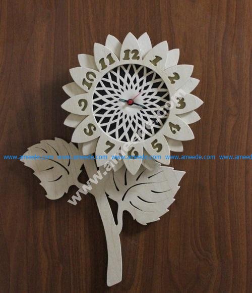 Flower Design Decorative Wall Clock
