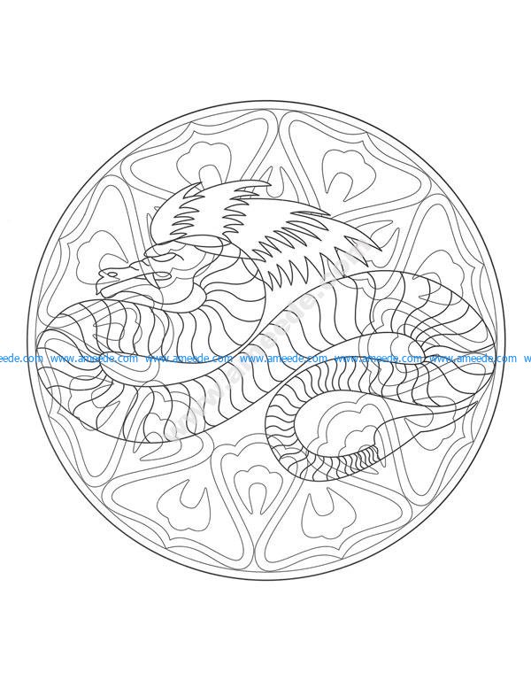 Download Layered Dragon Mandala Svg Free Printable - Layered SVG ...