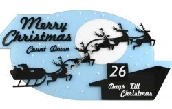 Laser Cutting an Acrylic Christmas Countdown Decoration