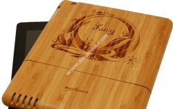 Laser Engraving Bamboo iPad Cases