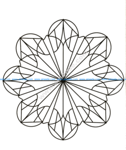 Mandala a colorier gratuit forme de fleur